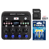 Zoom PodTrak P4next Portable Multitrack Podcast Recorder Bundle with SanDisk 32GB Ultra UHS-I microSDHC Memory Card with SD Adapter, Varta High-Energy 1.5V AA LR6 Alkaline Battery (4-Pack)
