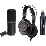 Zoom PodTrak P4next Portable Multitrack Podcast Recorder Bundle with 32GB microSD card, AAA batteries, ZDM-1 mic pack, headphones, and Tabletop Stand (2 Pack)