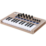 Arturia MiniLab 3 Champagne — 25 Key USB MIDI Keyboard Controller With 8 Multi-Color Drum Pads, 8 Knobs and Music Production Software Included