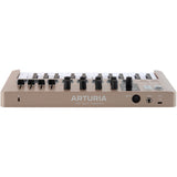 Arturia MiniLab 3 Champagne — 25 Key USB MIDI Keyboard Controller With 8 Multi-Color Drum Pads, 8 Knobs and Music Production Software Included
