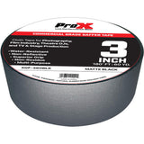 ProX GaffX Gaffer Tape (3" x 60 yd, Matte Black) (2 Pack)