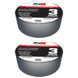 ProX GaffX Gaffer Tape (3" x 60 yd, Matte Black) (2 Pack)