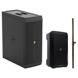 Mackie ThumpSub GO 8" 400W Portable Battery-Powered Subwoofer Bundle with On-Stage Subwoofer Pole with M20 Thread (Black), Mackie Thump Go 8" Portable Bluetooth Battery-Powered Loudspeaker