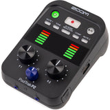 Zoom PodTrak P2 Dual USB Mic Recorder for Podcasters Bundle with ZUM-2 Podcast Mic Pack with ZUM-2 Mic, Headphones, Desktop Stand, Cable & Windscreen and Anti-Static Screen Cleaning Wipes (5-Pack)