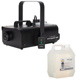 Eliminator Lighting VF1300 EP 1100W Mobile Fog Machine with Remote Bundle with American DJ F4L Eco Fog Fluid (4L)