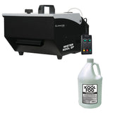 Eliminator Lighting Mister Kool EP Low-Lying Fog Machine with Wired Remote Bundle with American DJ Kool Fog Juice