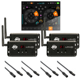 American DJ myDMX GO DMX Lighting Control System with Wi-Fi/USB Interface for iPad/Android (4-Pack) + Kopul DMX33P-025-S Studio Series 3-Pin DMX Cable 25ft (4-Pack) Bundle