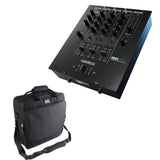 Reloop RMX-30 BT 3-Channel Bluetooth DJ Mixer Bundle with Cases G-MIXERBAG-1515 Padded Nylon Mixer/Equipment Bag