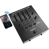 Reloop RMX-30 BT 3-Channel Bluetooth DJ Mixer Bundle with Cases G-MIXERBAG-1515 Padded Nylon Mixer/Equipment Bag