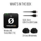 RODE Wireless ME TX Transmitter for the Wireless ME System (2.4 GHz, Black)