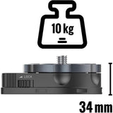 ZEAPON Revolver Quick Release Plate Camera DSLR Clamp Mounting Adapter Quick Setup Kit for Canon/Sony/Nikon Cameras, Zhiyun/DJI Stabilizers, Manfrotto Tripod, Anti-Unlock Safety Design