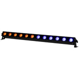 American DJ UBL12H RGBAL+UV Linear Light Bar with Diffusion Filter (12 LEDs) (2 Pack) Bundle with Kopul DMX55P-025-S Studio Series 5-Pin DMX Cable (25') (2 Pack)