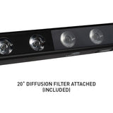 American DJ UBL12H RGBAL+UV Linear Light Bar with Diffusion Filter (12 LEDs) (2 Pack) Bundle with Kopul DMX55P-025-S Studio Series 5-Pin DMX Cable (25') (2 Pack)