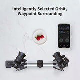 ZEAPON [Official] PONS PT Motorized Pan Head 2-axis Gimbal Stabilizer for Zeapon Camera Slider 360 Degree Shooting with Hidden 1/4 & 3/8 Screw Cap