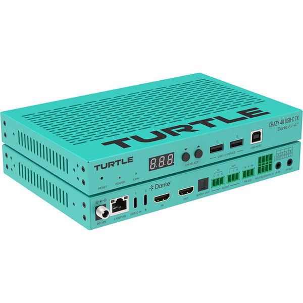 Turtle AV Chazy 4K TX Dante AV-A USB-C/HDMI Encoder