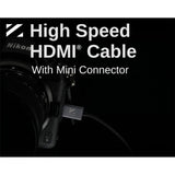 ZILR Hyper-Thin High-Speed Mini-HDMI to HDMI Cable with Ethernet (17.7")