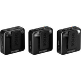 Rode Wireless GO (GEN3) RED Bundle with Rode Interview GO-Red Handheld Mic Adapter for the Wireless GO Red, Anti-Static Screen Cleaning Wipes (5-Pack)