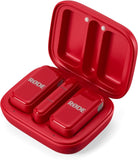 RODE Wireless Micro 2-Person Ultracompact with USB-C Connector Red Bundle with Rode Interview GO-Red Handheld Mic Adapter for the Wireless GO Red, Anti-Static Screen Cleaning Wipes (5-Pack)
