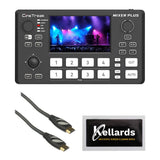 CineTreak Mixer Plus 4-Channel HDMI Streaming Video Switcher with 4.5 Display Bundle with Pearstone Standard Series HDMI to HDMI High-Speed Ethernet Cable 6, Anti-Static Screen Cleaning Wipes (5-Pack)