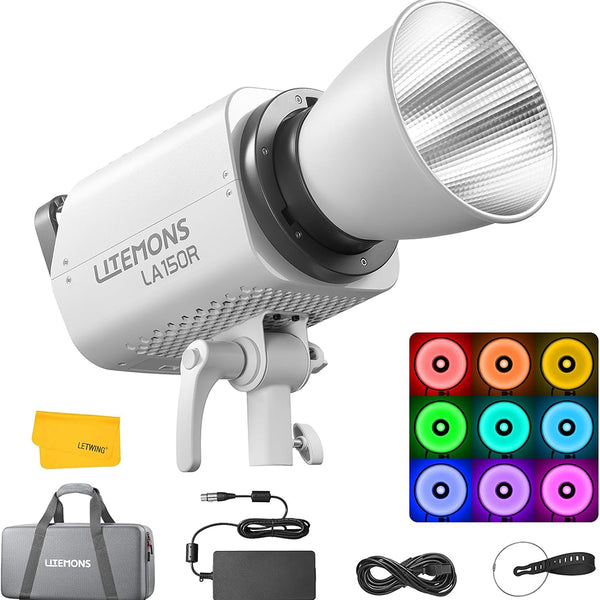 Godox Litemons LA150R RGB LED Video Light (White) Kit with Carry Case