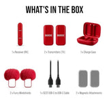 RODE Wireless Micro 2-Person Ultracompact Wireless Microphone System with USB-C Connector (2.4 GHz, Red)