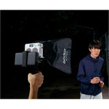 Godox ML100Bi Bi-Color Portable LED Light Kit (36 Lens & Battery Grip)