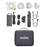 Godox ML100R RGB Portable LED Light Kit (36 Lens & Battery Grip)