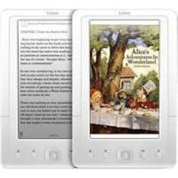 Aluratek 7" Libre Color eBook Reader w/MP3 Digital Music Player, SD Card Slot & Cover (White)