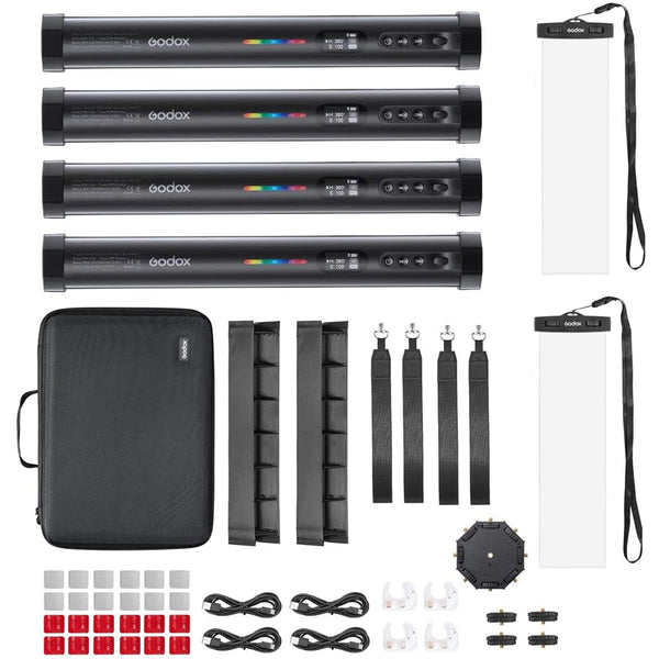 Godox TL30 RGB Tube Light 4-Light Kit