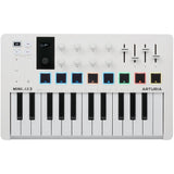 Arturia MiniLab 3 Mini Hybrid Keyboard Controller Bundle with 4-Port USB 2.0 Hub