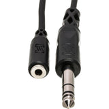 Hosa Technology MHE-310 Stereo Mini Female to Stereo 1/4" Male Headphone Extension Cable - 10'