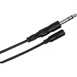 Hosa Technology MHE-310 Stereo Mini Female to Stereo 1/4" Male Headphone Extension Cable - 10'