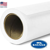 Savage Seamless Background Paper - #1 Super White (107 in x 36 ft) with Free 2" x 4yd Black Gaffer Tape