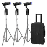 Nanlite Forza 60CR RGBLAC LED Spotlight with CRMX (3-Light Kit)