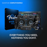 Fender Quantum LT 2 2x2 USB-C Audio Interface Complete Bundle with Microphone, Headphones, and Monitors