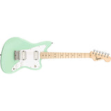 Fender Squier Mini Jazzmaster Electric Guitar, with 2-Year Warranty, Surf Green, Maple Fingerboard