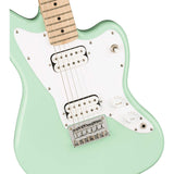 Fender Squier Mini Jazzmaster Electric Guitar, with 2-Year Warranty, Surf Green, Maple Fingerboard