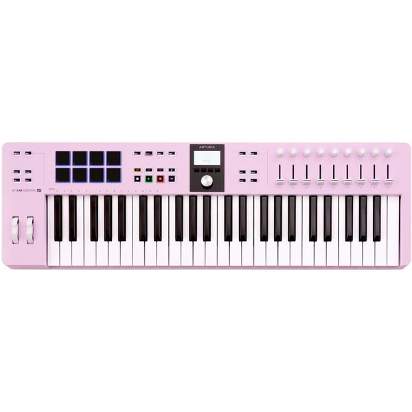 Arturia KeyLab Essential mk3 49-Key Universal MIDI Controller and Software (Rose Quartz)