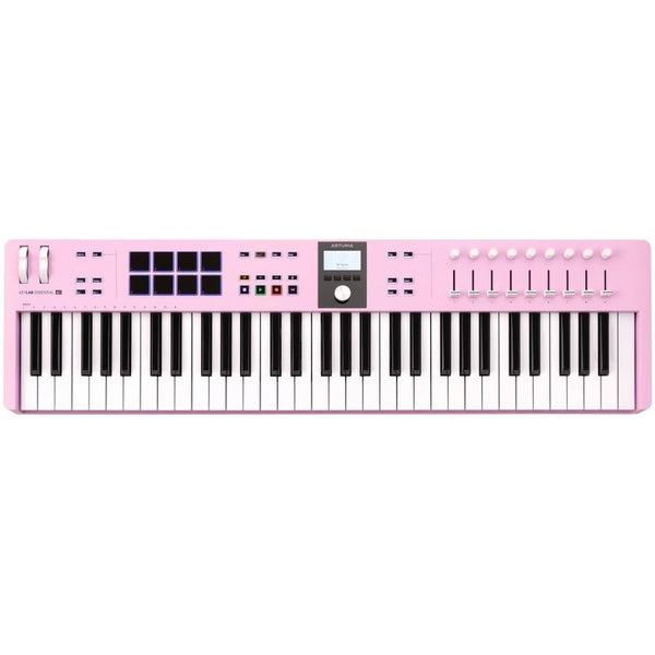 Arturia KeyLab Essential mk3 61-Key Universal MIDI Controller and Software (Rose Quartz)