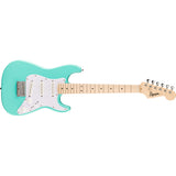 Fender Squier Mini Stratocaster Electric Guitar, Sea Foam Green, Maple Fingerboard