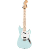 Squier Sonic Mustang Electric Guitar, Daphne Blue, Maple Fingerboard