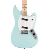 Squier Sonic Mustang Electric Guitar, Daphne Blue, Maple Fingerboard