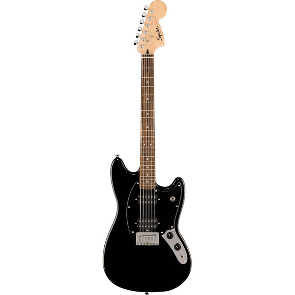 Fender Squier Sonic Mustang HH Electric Guitar, Black, Laurel Fingerboard