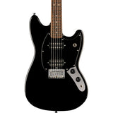 Fender Squier Sonic Mustang HH Electric Guitar, Black, Laurel Fingerboard