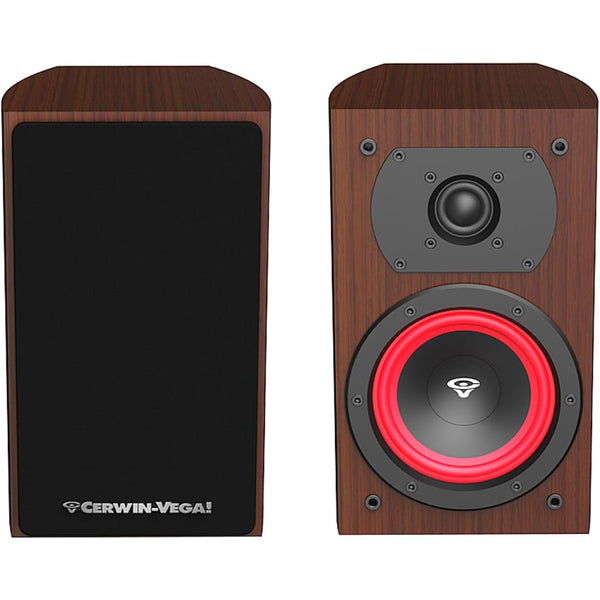 Cerwin Vega!LA Series 6.5” 2-Way Bookshelf Speakers (Pair) - LA165E(Expresso)