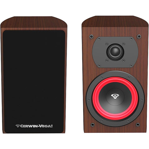 Cerwin Vega!LA Series 6.5” 2-Way Bookshelf Speakers (Pair) - LA165E(Expresso)