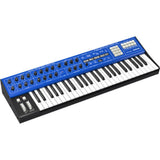 Behringer Wave Hybrid Wavetable Synthesizer Bundle with Auray FP-P1L Universal Piano-Style Sustain Pedal, MID-P10T Pro MIDI Cable 10 Feet (Pair), Kaces KKC-MD Stretchy Keyboard Dust Cover medium