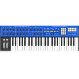 Behringer Wave Hybrid Wavetable Synthesizer Bundle with Auray FP-P1L Universal Piano-Style Sustain Pedal, MID-P10T Pro MIDI Cable 10 Feet (Pair), Kaces KKC-MD Stretchy Keyboard Dust Cover medium