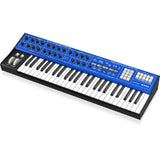Behringer Wave Hybrid Wavetable Synthesizer Bundle with Auray FP-P1L Universal Piano-Style Sustain Pedal, MID-P10T Pro MIDI Cable 10 Feet (Pair), Kaces KKC-MD Stretchy Keyboard Dust Cover medium