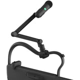 LAVA GENIE Wireless Microphone Set, Cardioid Mic for Karaoke, Compatible with LAVA GENIE Stringless Smart Guitar, Adjustable Stand&Suction Mount Included (Dark Gray)